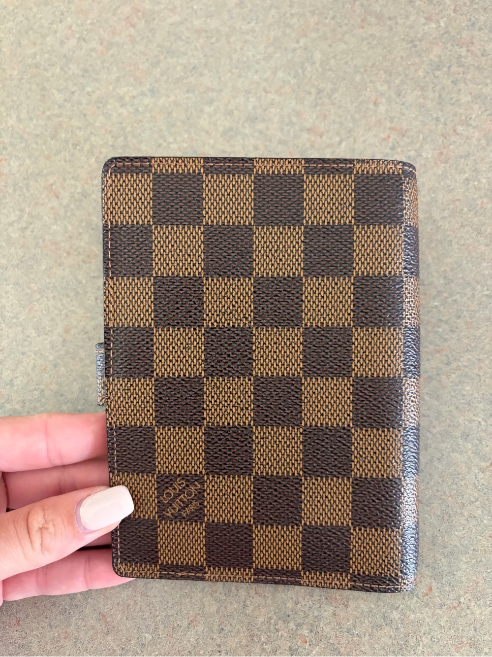 Louis Vuitton Brown Damier Ebene Checkered Compact Wallet - Picture 2 of 3
